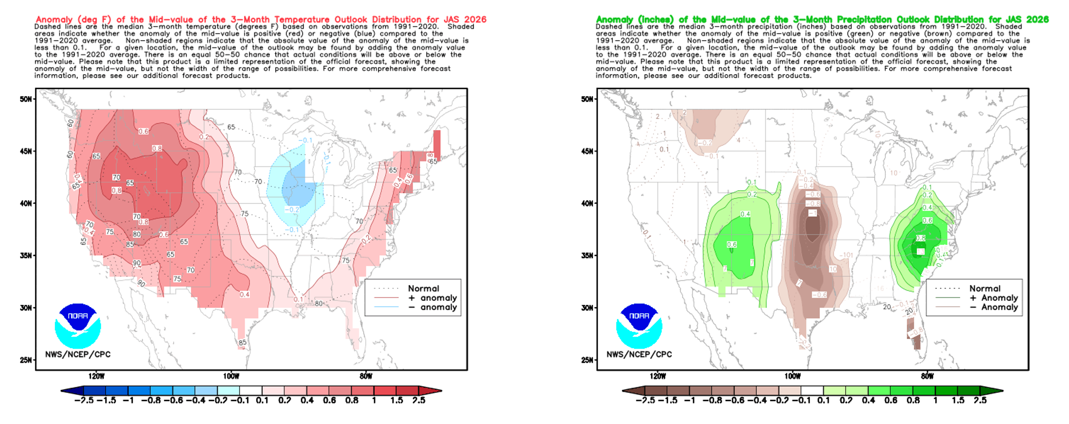 CPC Predicts Summer Plains Drought / Cool Midwest