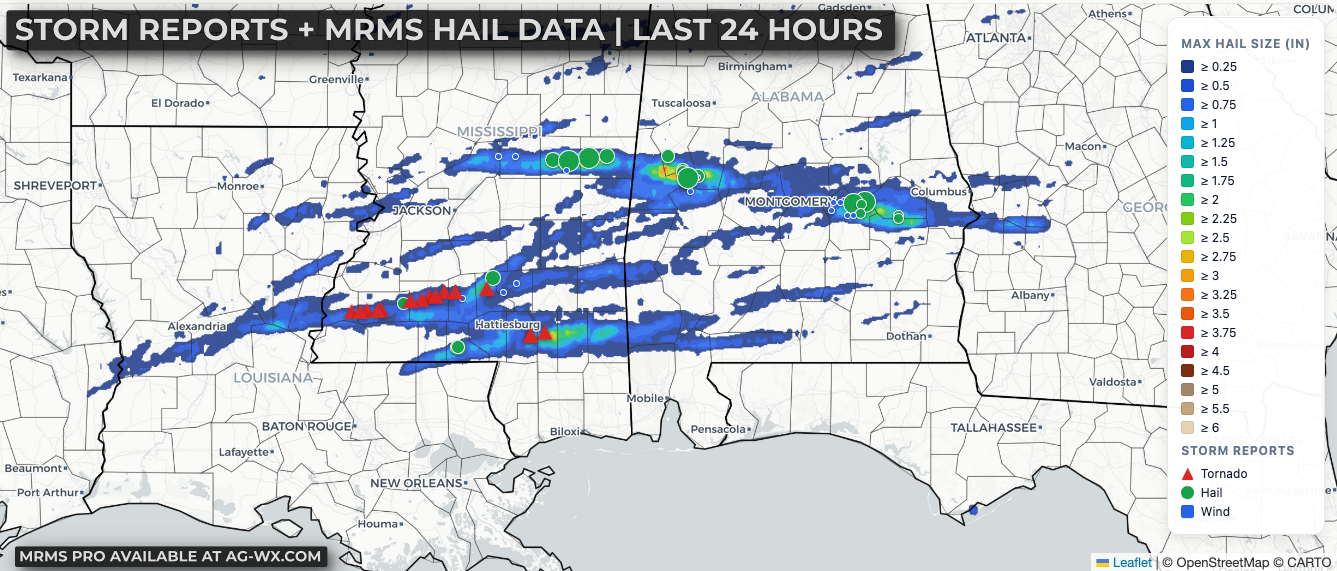 Recapping Wednesday's Severe Weather in the Southeast