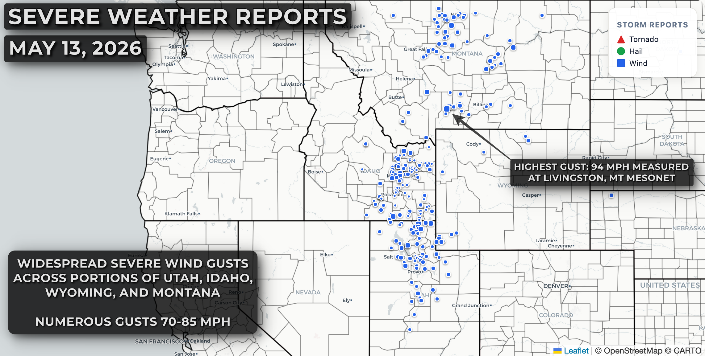 Widespread Severe Wind Event in the Northwest