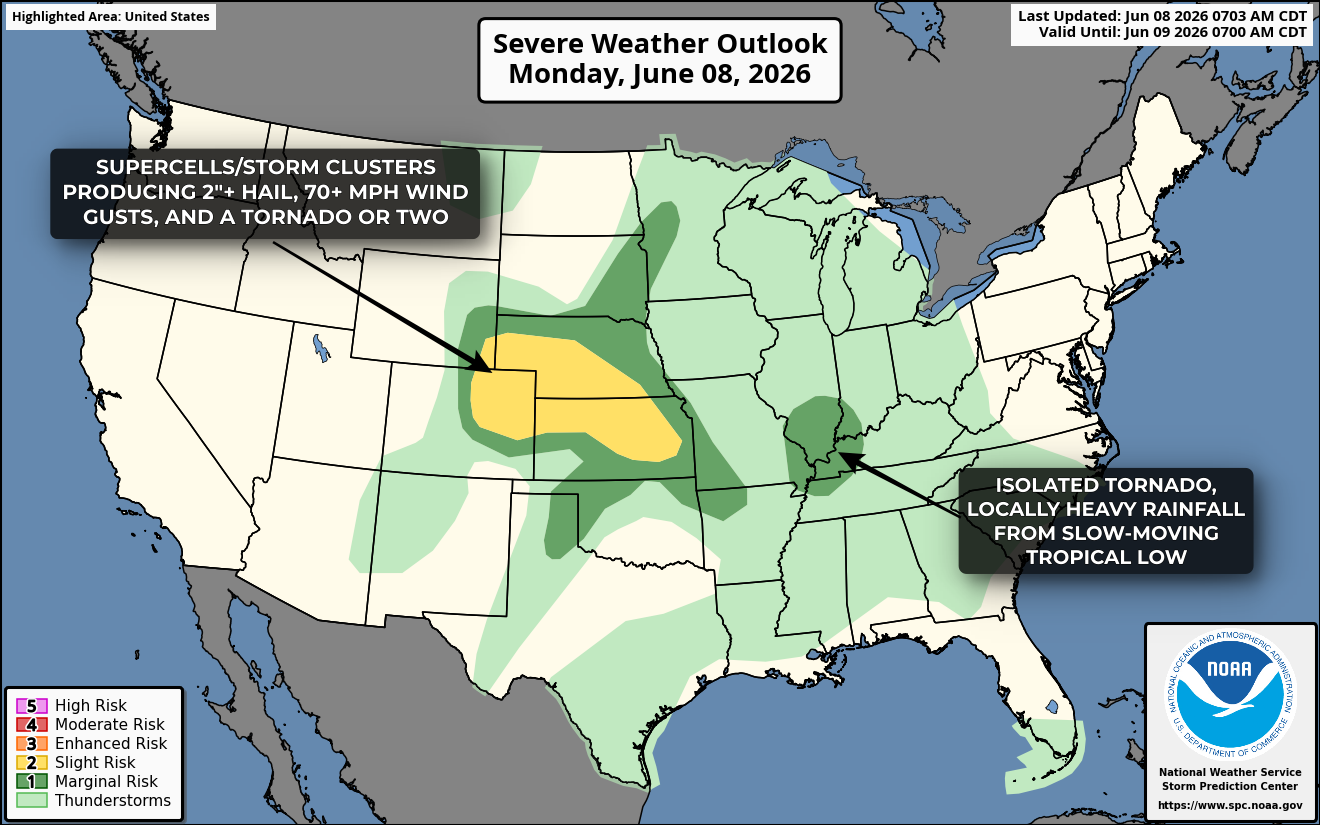 Moving Into Another Active Stretch of Severe Storms | June 8-11, 2026