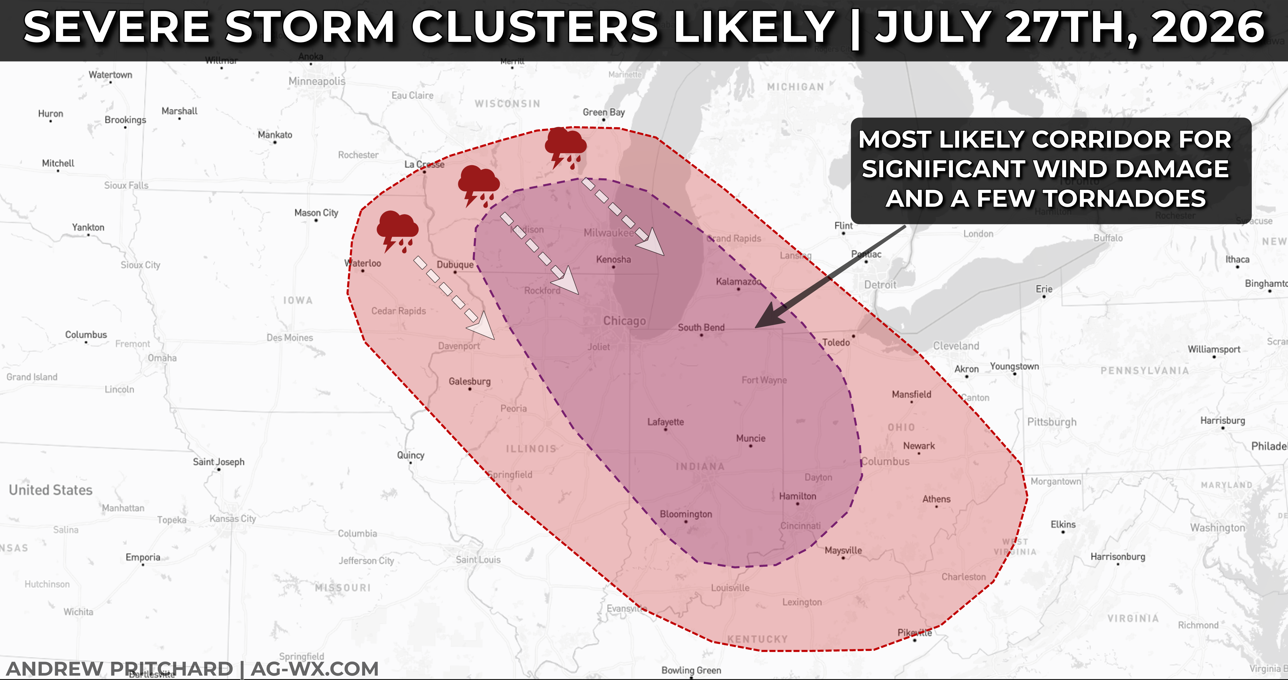 Significant Wind Damage, A Few Tornadoes in the Midwest Today | July 27th, 2026